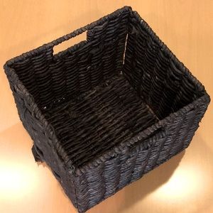 Wicker Storage Bin, Collapsible